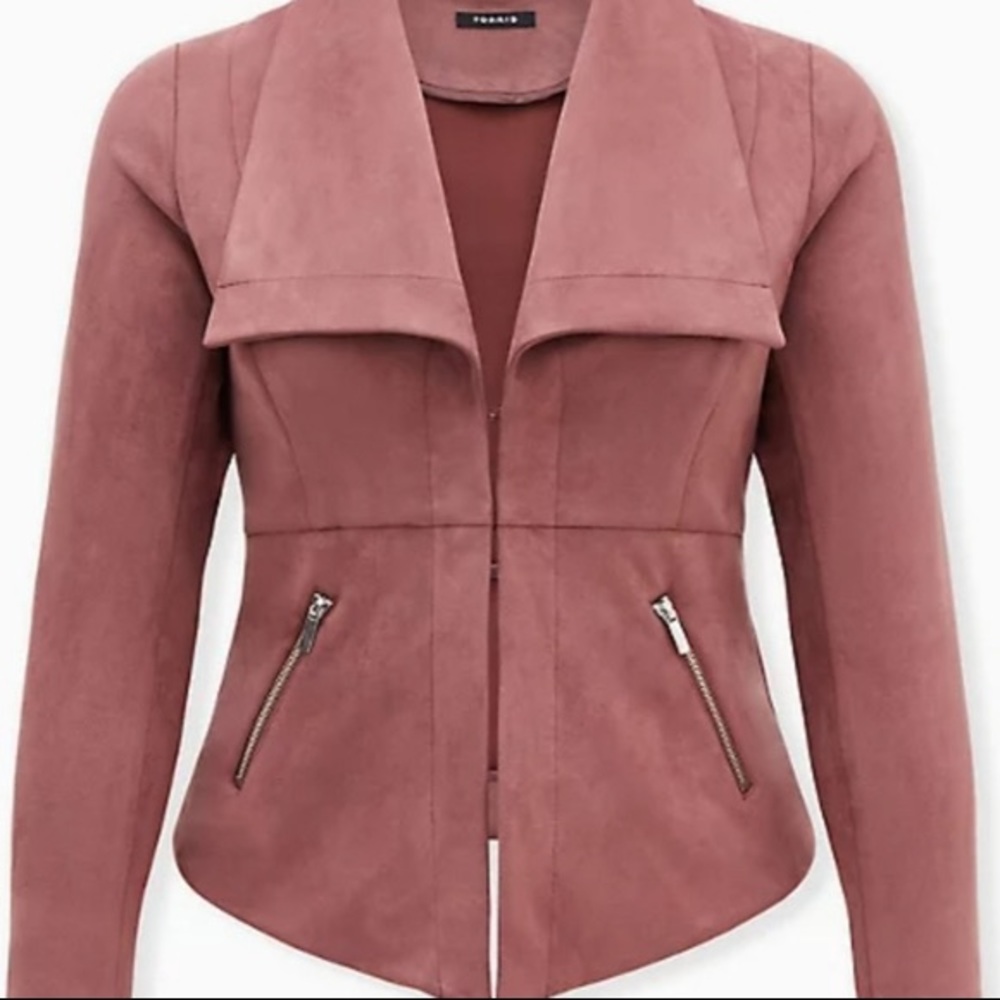 Torrid Rose faux suede jacket